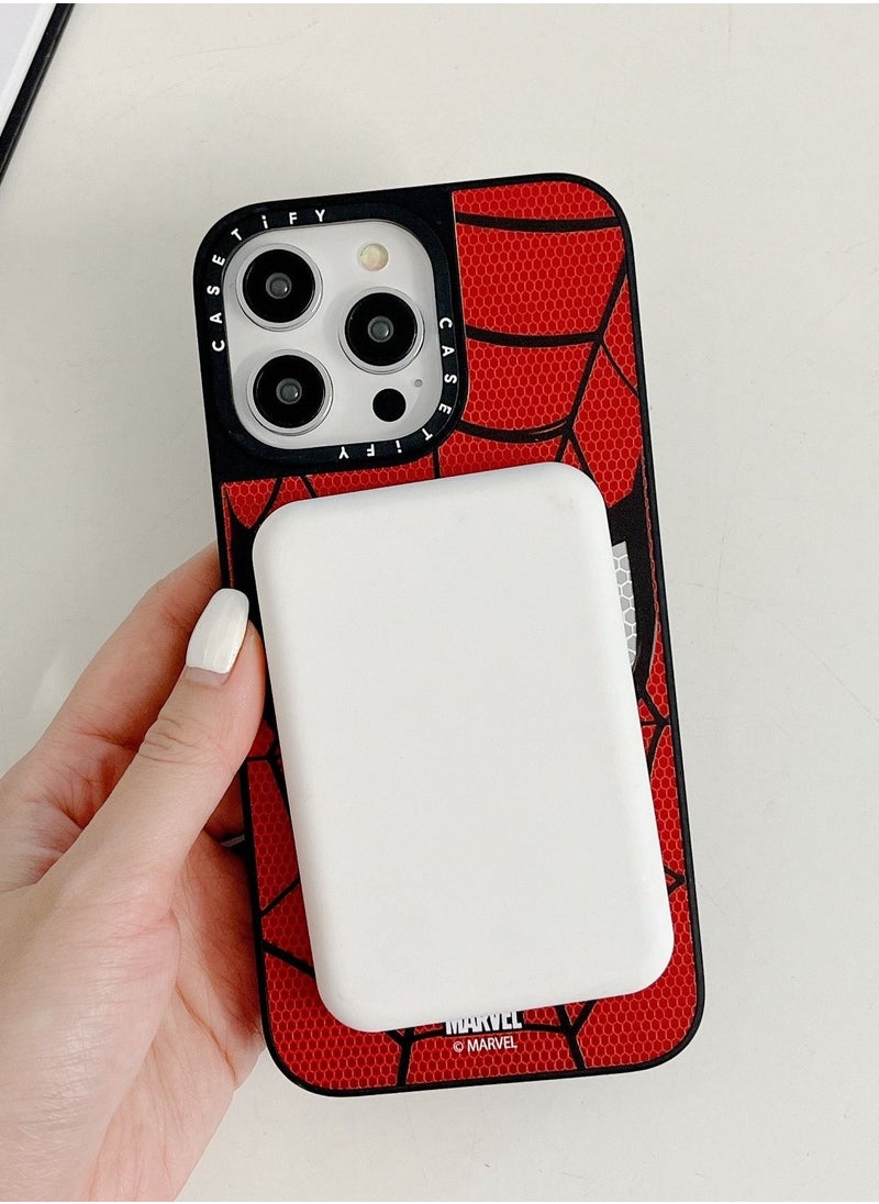 Magnetic Suction Phone Case for iPhone 14 Pro Spider Man Cover