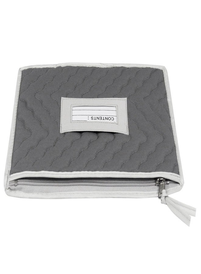 RICHARDS Richard's Homewares - Micro Fiber Deluxe Six Piece Accessory Storage Set - Gray - Image 3