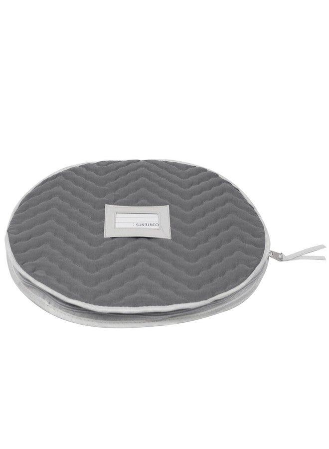 RICHARDS Richard's Homewares - Micro Fiber Deluxe Six Piece Accessory Storage Set - Gray - Image 4