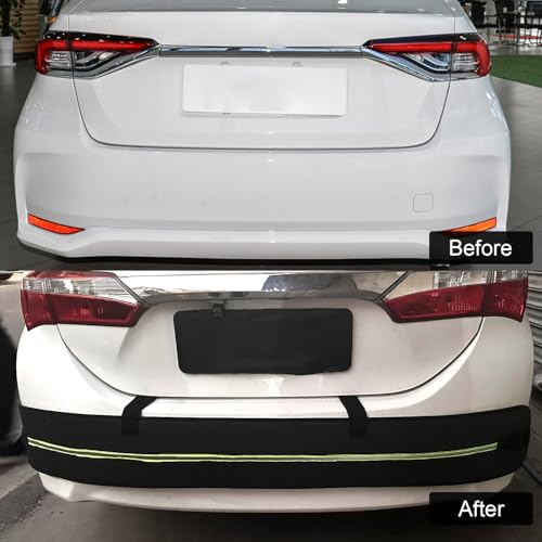 ROCCS Rear Bumper Guards for Cars, Car Bumper Protector with Long Safety Reflector for Nighttime Visibility, Rear Bumper Protector 72" x 8.07" x 0.4"(DO NOT Drive with IT ON) - Image 2