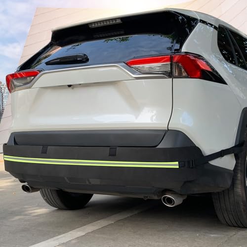 ROCCS Rear Bumper Guards for Cars, Car Bumper Protector with Long Safety Reflector for Nighttime Visibility, Rear Bumper Protector 72" x 8.07" x 0.4"(DO NOT Drive with IT ON) - Image 1