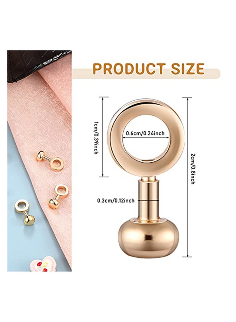 SYOSI 6 Pieces Zipper Insert Buckle, Purse Bag Chain Strap Clip, O Ring Metal Buckle for DIY Small Pouch Accessories - Image 2