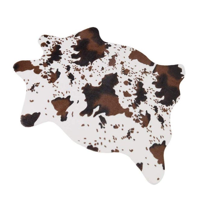 CUTE COW PRINT RUG FUN FAUX COWHIDE AREA RUG NICE FOR DECORATING KIDS ROOM 295 W X 433 L