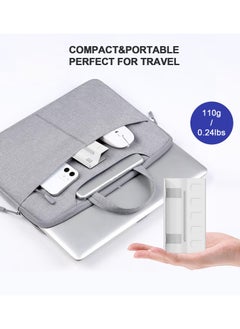 Excefore Stand Base Holder for ASUS Rog Ally/Steam Deck,Frosted Aluminum Alloy Playstand with SD Card Slots,Anti-Slip Silicone Pad(White)  - Image 3