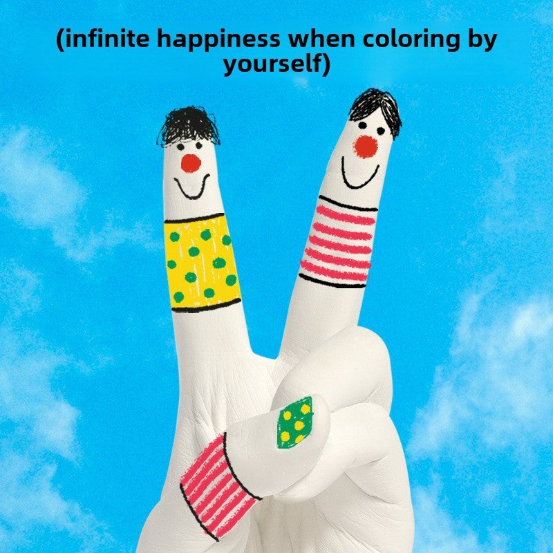 Koda duck children's hand model plaster diy homemade hand mask clone powder experimental material finger model souvenir(Clone finger plus fill) - Image 5