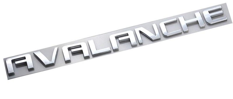 Aimoll 1pc Avalanche Nameplates Emblem Badge Letter Replacement for GM Chevrolet Chrome - Image 2