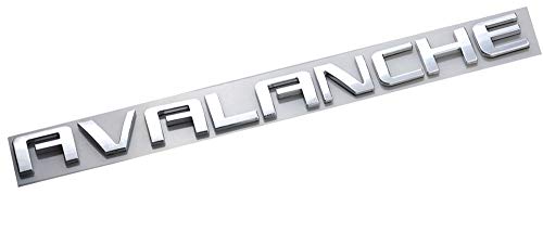 Aimoll 1pc Avalanche Nameplates Emblem Badge Letter Replacement for GM Chevrolet Chrome - Image 1