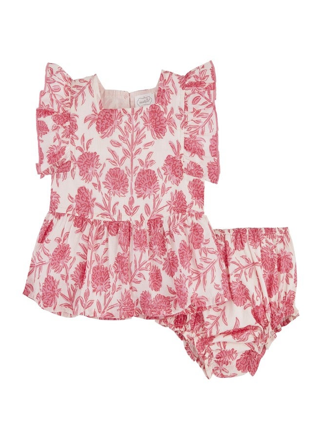 Mud Pie Children's Square Neck Pinafore; 3-6M