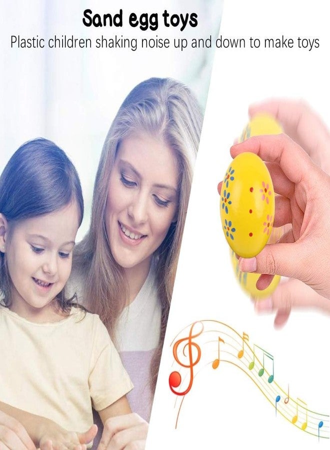 POPLAY 15 PCS Wooden Percussion Musical Egg Maracas Egg Shakers for Party Favors Classroom Prize Supplies Musical Instrument - Image 4