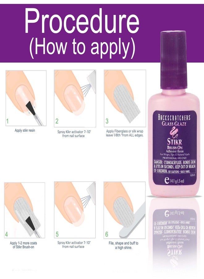 Backscratchers Extreme Glass Glaze Stikr Adhesive Resin, 0.5 Fluid Ounce - Image 5