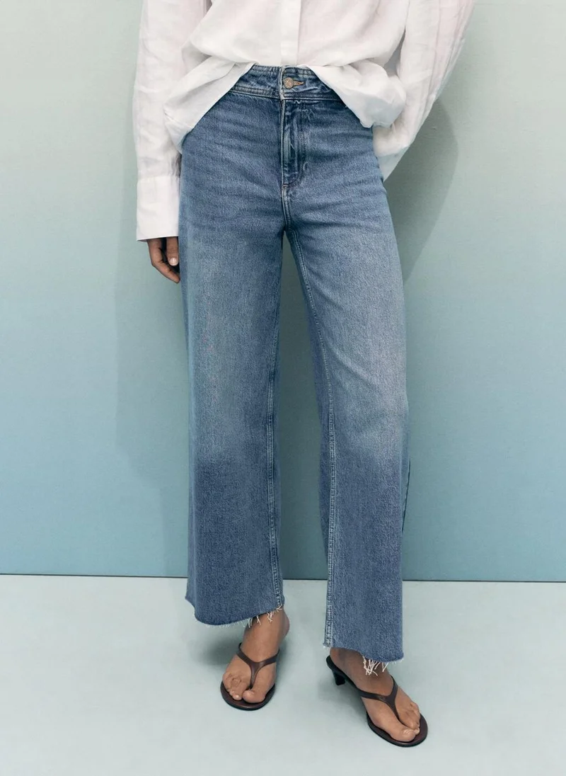 MANGO Catherin Culotte High-Rise Jeans