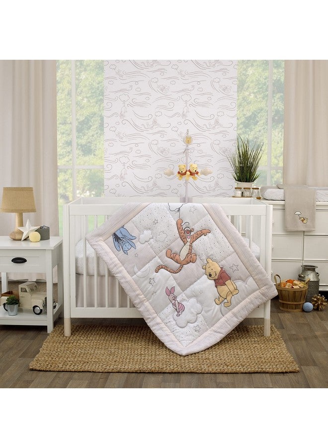 NoJo Disney Winnie The Pooh - Blustery Day Plush Clouds Musical Mobile - Image 4