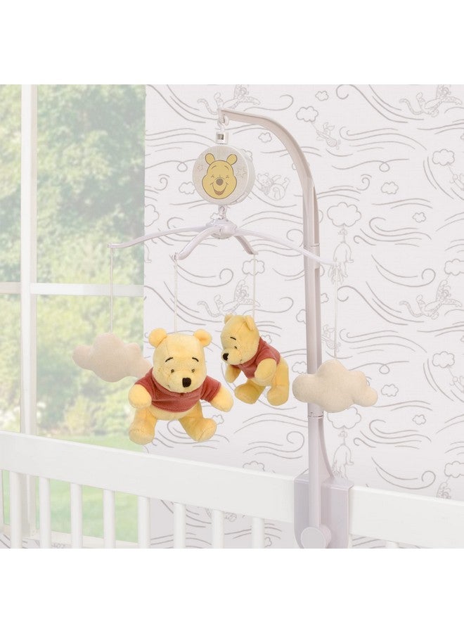 NoJo Disney Winnie The Pooh - Blustery Day Plush Clouds Musical Mobile - Image 2