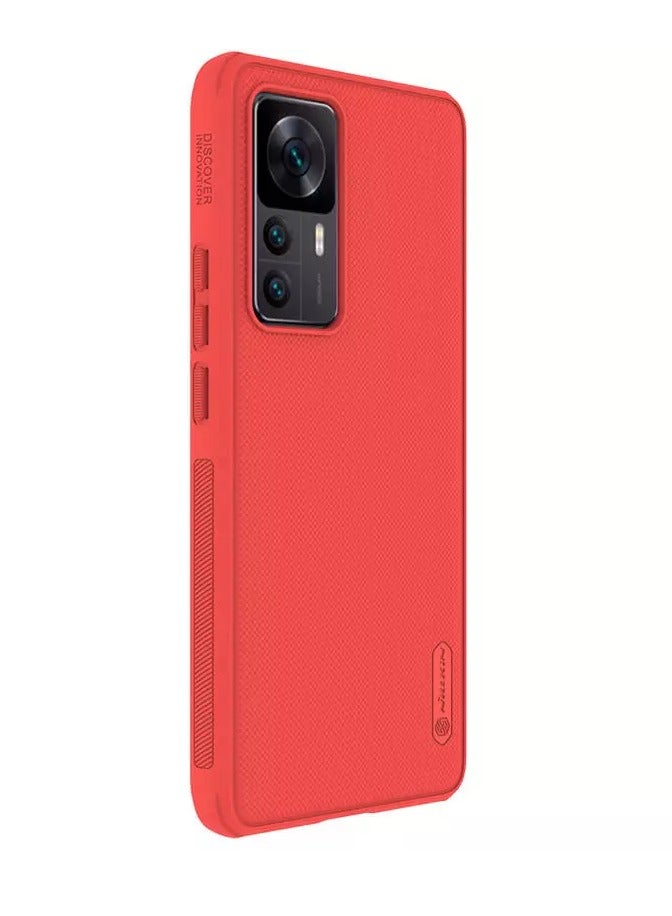 Nillkin Super Frosted Shield Pro Matte cover case for Xiaomi 12T/Xiaomi Redmi K50 Ultra (Red) - Image 3