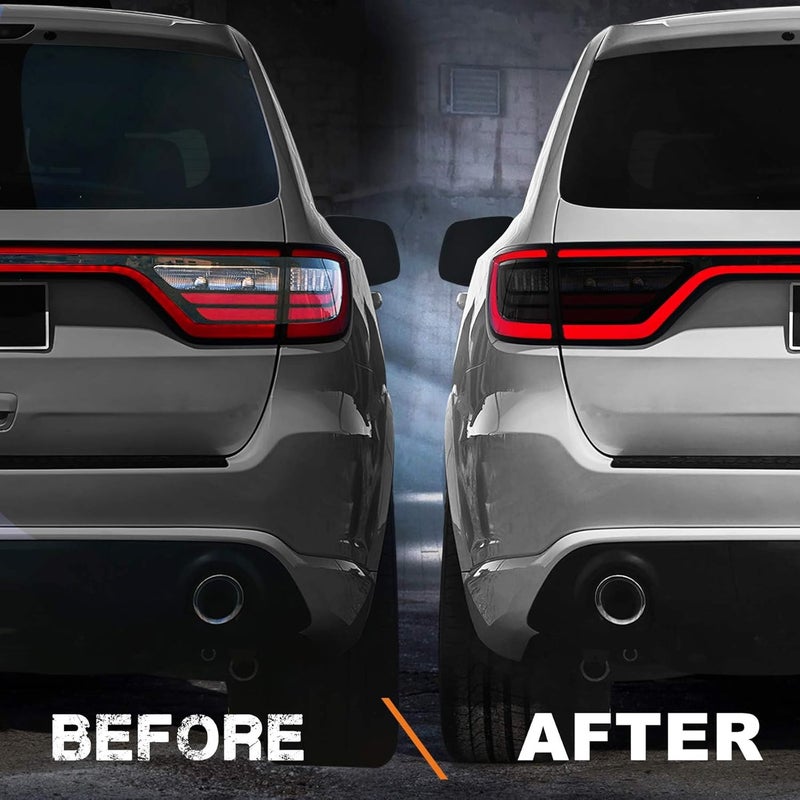 NDRUSH Blackout Taillight Vinyl Tint Film Precut Overlay Tail Light Wrap Cover Compatible with Dodge Durango 2014-2021 - Image 2