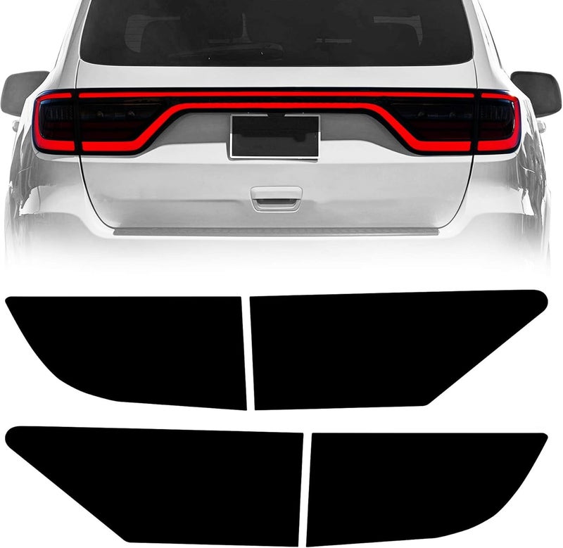 NDRUSH Blackout Taillight Vinyl Tint Film Precut Overlay Tail Light Wrap Cover Compatible with Dodge Durango 2014-2021 - Image 1