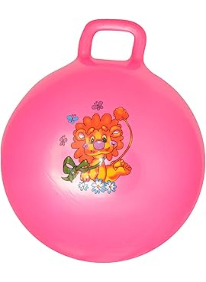 كرة القفز القابلة للنفخ للأطفال - لعبة تمرين ممتعة وملونة للعب النشط (أصفر، أحمر، أخضر، أزرق، بنفسجي، وردي، برتقالي) - Image 1