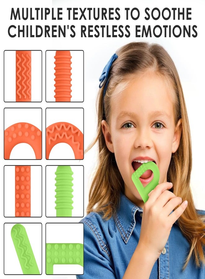 ERKOON Sensory Chew Toys for Autistic Children, 2 Pack Silicone Chewy Tube Oral Motor Tools for Sensory Kids with Autism, Biting, ADHD, SPD, Chewies with Special Needs, Teething Sticks Toys - Image 4