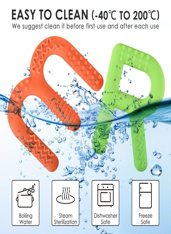 ERKOON Sensory Chew Toys for Autistic Children, 2 Pack Silicone Chewy Tube Oral Motor Tools for Sensory Kids with Autism, Biting, ADHD, SPD, Chewies with Special Needs, Teething Sticks Toys - Image 3
