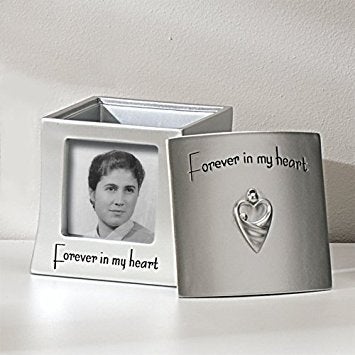 Roman Roman Giftware Inc.  Memorial Collection  4"" H Memorial Frame Box 2.5x2.5 Religious  Inspirational  Durable (4x4x5)
