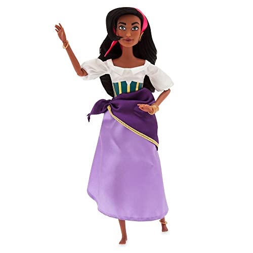 Disney Store Official Princess Classic Doll (Esmeralda), 11 Inches, Includes Brush with Molded Details, Fully Posable Toy in Classic Outfit Princess Toys for Girls - Image 2