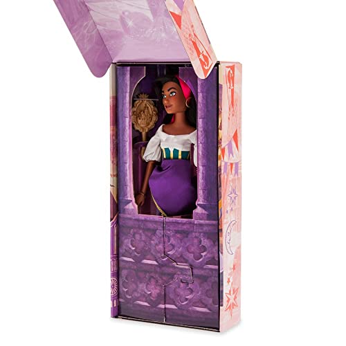Disney Store Official Princess Classic Doll (Esmeralda), 11 Inches, Includes Brush with Molded Details, Fully Posable Toy in Classic Outfit Princess Toys for Girls - Image 3