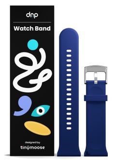 TinyMoose Tempo Watch Band Classic Liquid Silicone Strap Compatible with Tinymoose Tempo Smartwatch - Blue  - Image 1