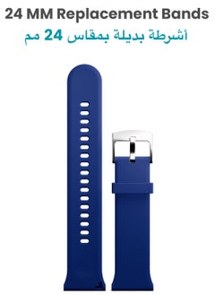 TinyMoose Tempo Watch Band Classic Liquid Silicone Strap Compatible with Tinymoose Tempo Smartwatch - Blue  - Image 2