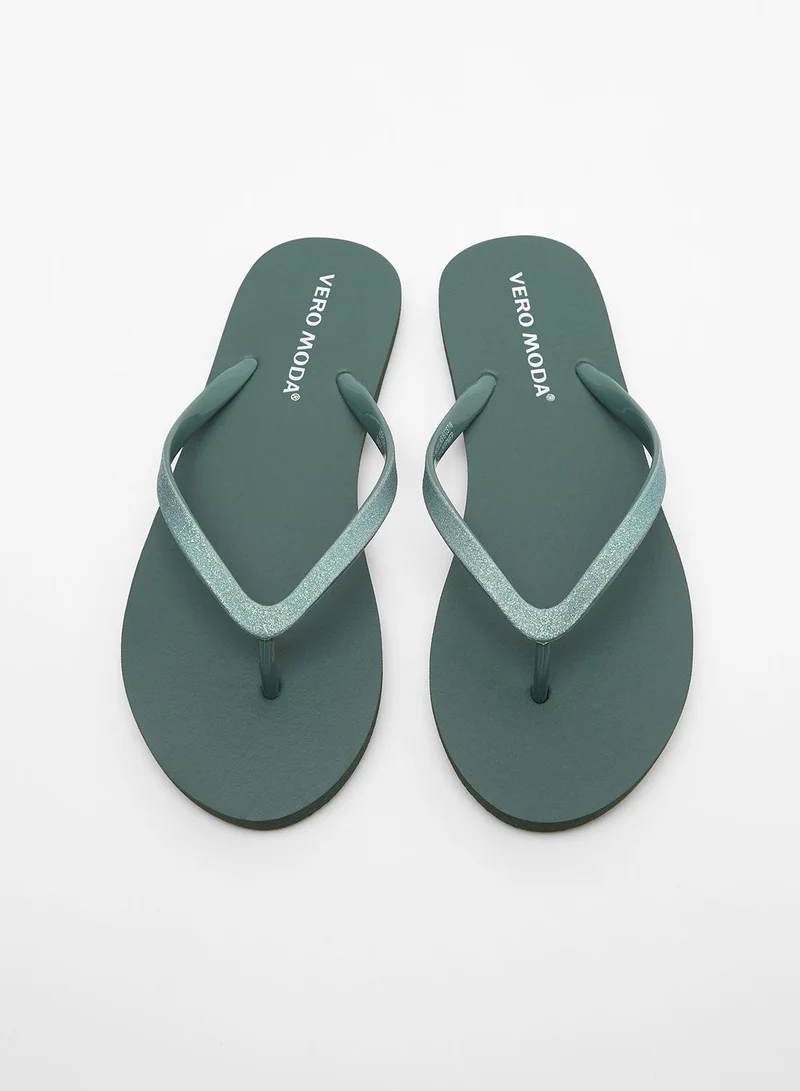 VERO MODA Glitter Flip Flops