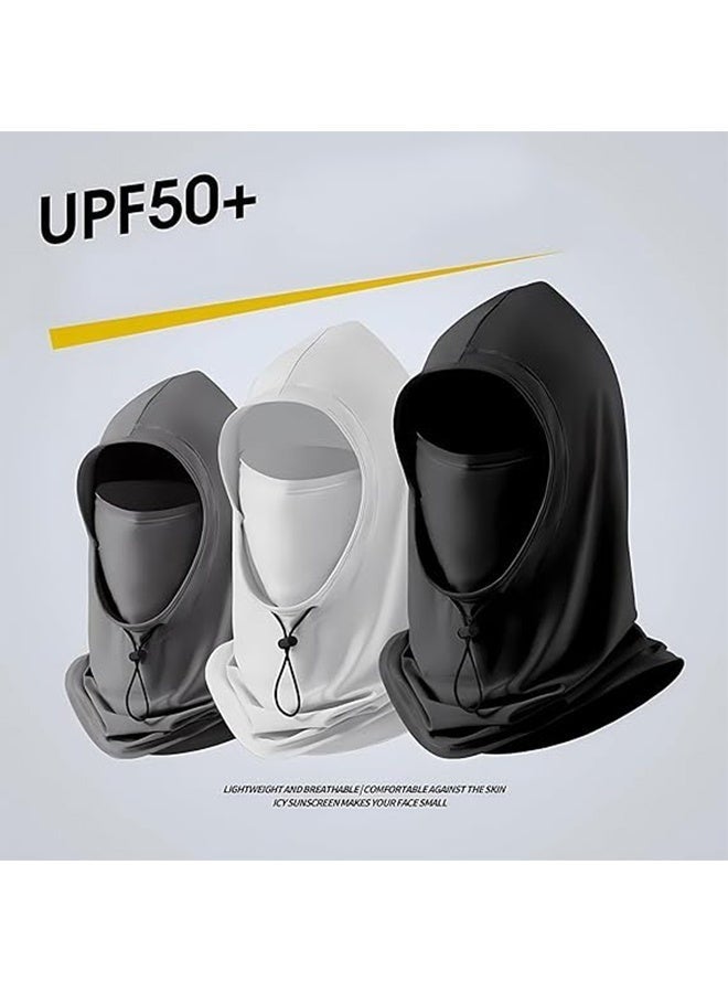 Bukela UPF50+ Balaclava Sun Protection Hood, Adjustable Drawstring Full Face Neck Cover, Breathable Cooling Sports Face Mask for Cycling Running Motorcycle Outdoor - Image 3