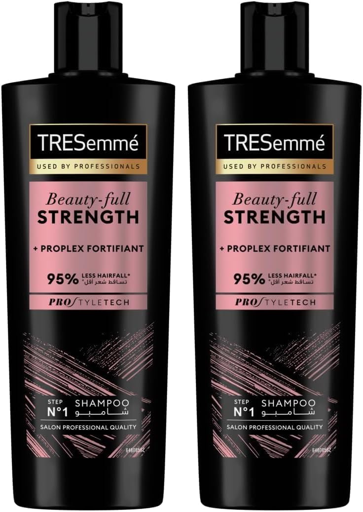 تريزيميه شامبو TRESEMMÉ للقوة والتحكم في تساقط الشعر مع البيوتين لشعر أقوى 3 مرات، 400 مل (عبوة من 2) - Image 1