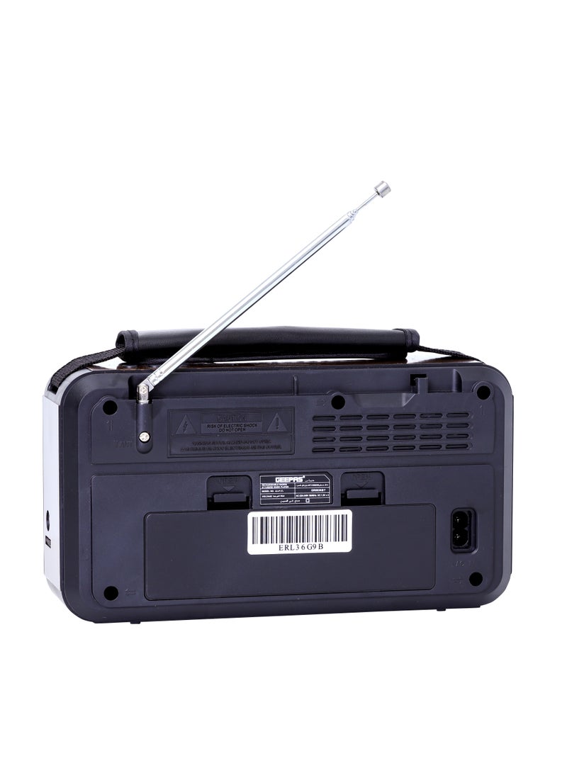 GEEPAS Rechargeable FM Radio, Large Capacity Battery, Perfectly Portable, Lightweight, Retro Style FM Radio, Strong And Stylish, Perfect Sound Quality, Multi Band  - Image 3