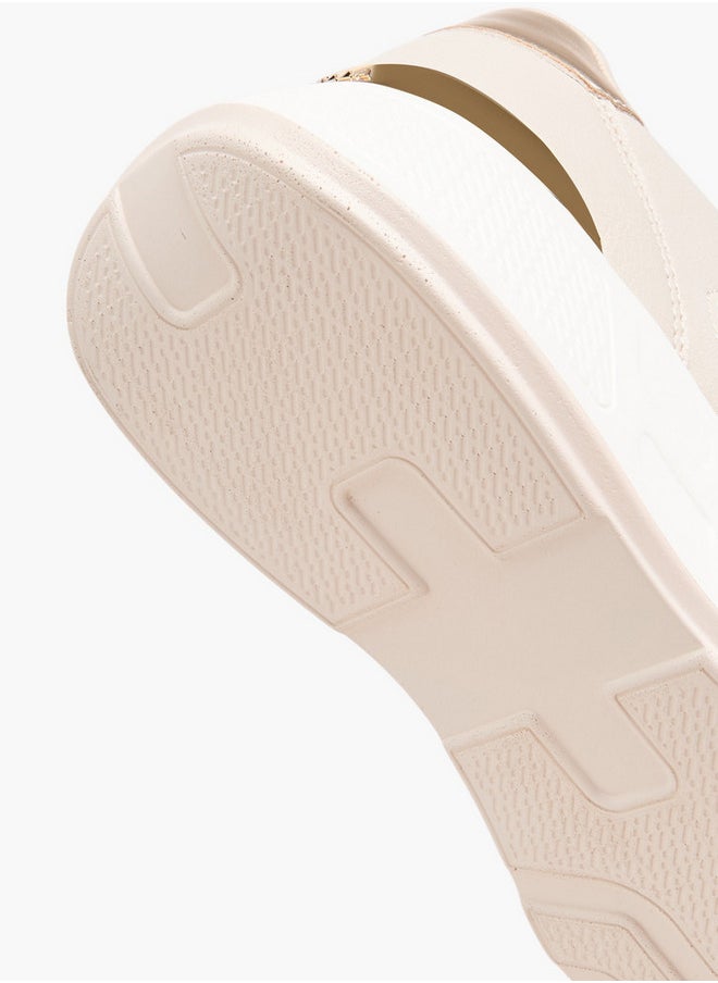 Flora Bella By Shoexpress Women's Monogram Print Lace-Up Sneakers  - Image 5