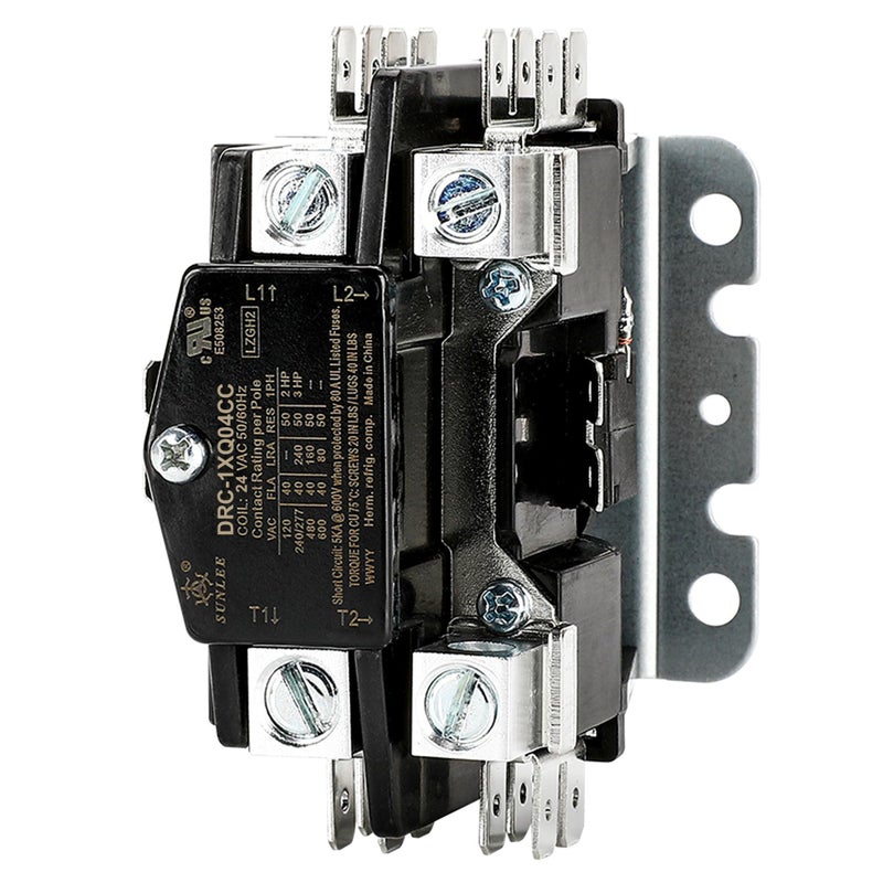 SUNLEE UL 1 Pole 40 Amp Contactor with 24V Coil for AC Air Conditioner Condenser Heat Pump Universal Fit - Image 1