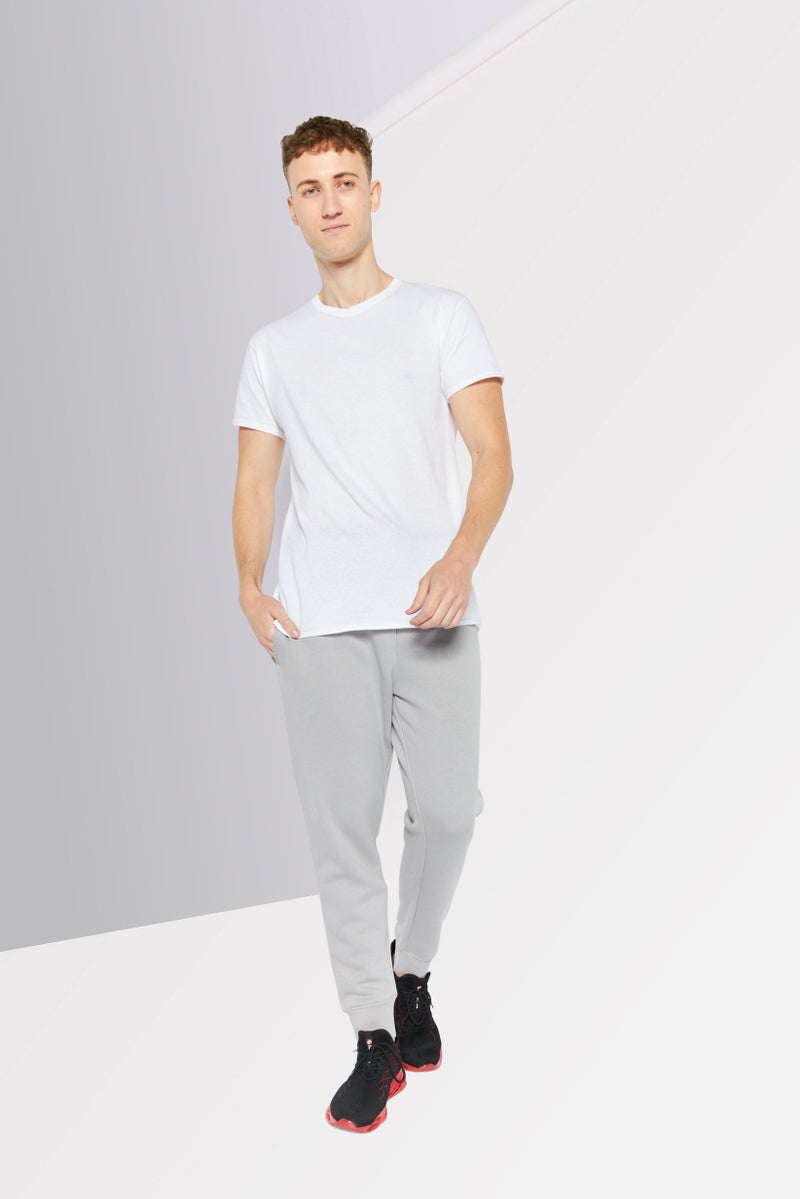 DKNY Sport سروال رياضي للرجال مع حبل سحب، فضي - Image 2