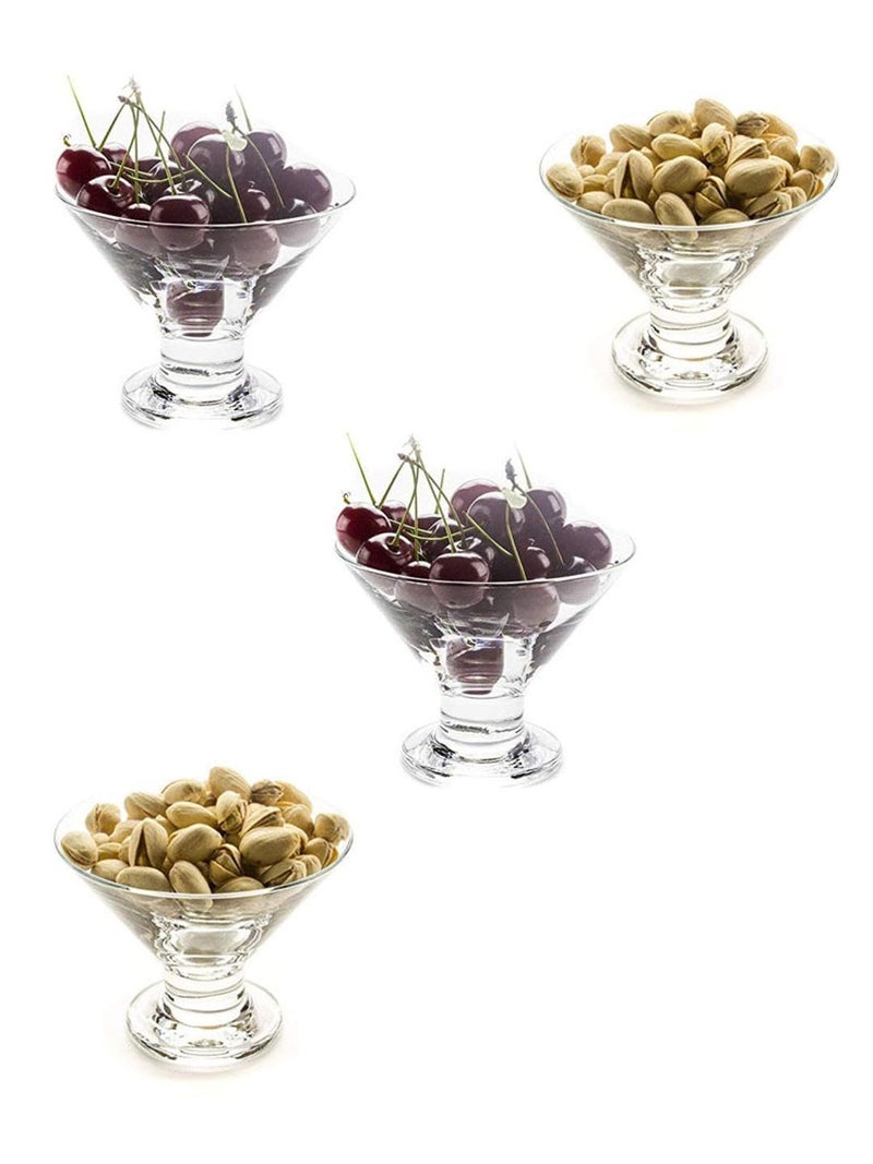 1st Time Stylish Ice Cream Bowl for Ice Cream, Dessert and Pudding, Clear, 100 Ml, Pack of 6, 10 X 10 X 8.5 CM- A32 - Image 3