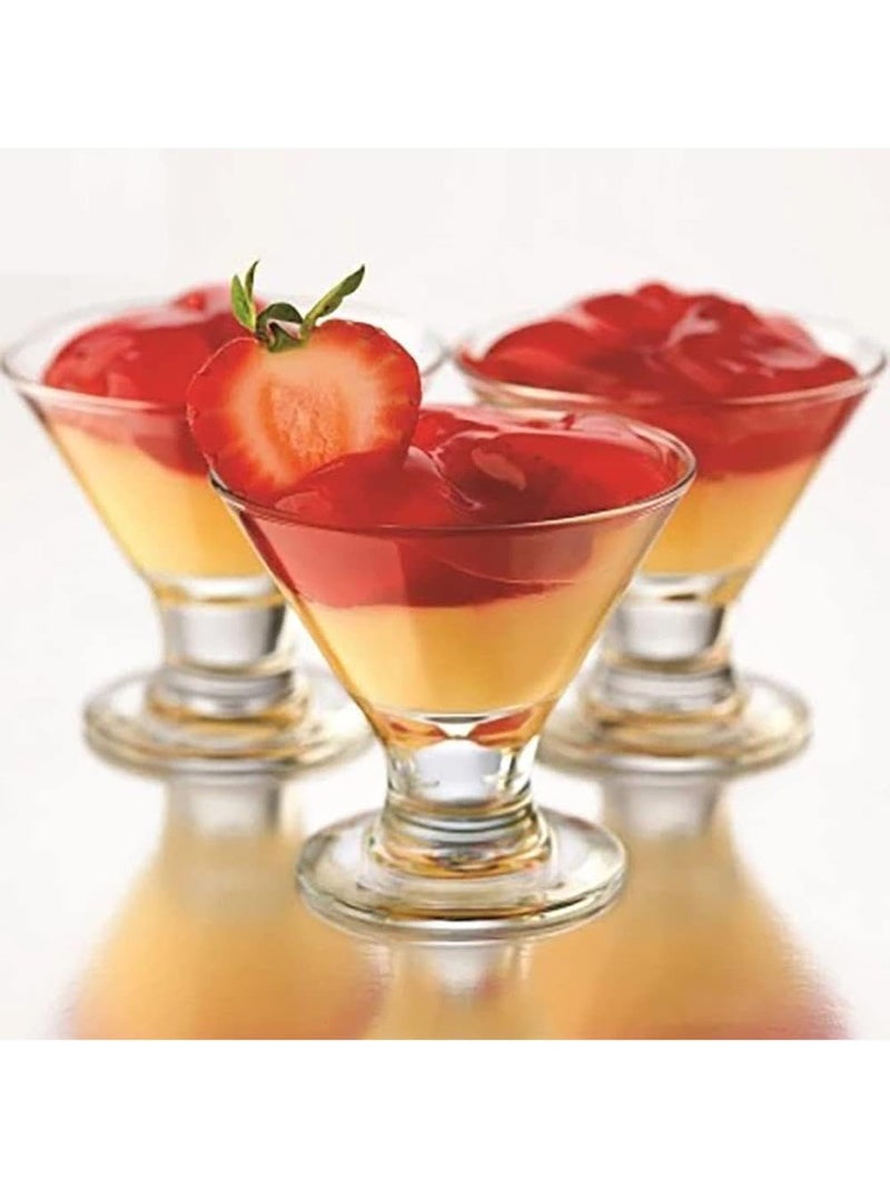 1st Time Stylish Ice Cream Bowl for Ice Cream, Dessert and Pudding, Clear, 100 Ml, Pack of 6, 10 X 10 X 8.5 CM- A32 - Image 4