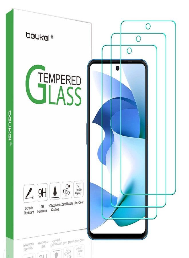 beukei (3 Pack) Compatible for BLU F91 5G (2022) / BLU G91S Screen Protector Tempered Glass,Touch Sensitive,Case Friendly, 9H Hardness - Image 1
