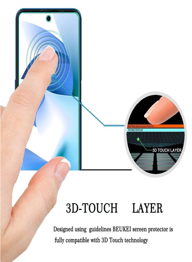 beukei (3 Pack) Compatible for BLU F91 5G (2022) / BLU G91S Screen Protector Tempered Glass,Touch Sensitive,Case Friendly, 9H Hardness - Image 2