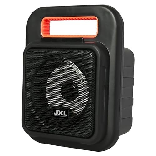 JXL Boom Master 20 Watt Premium Portable Bluetooth Speaker with Powerful Sound with Mic Connection and TWS Support (Black Orange) - Image 1