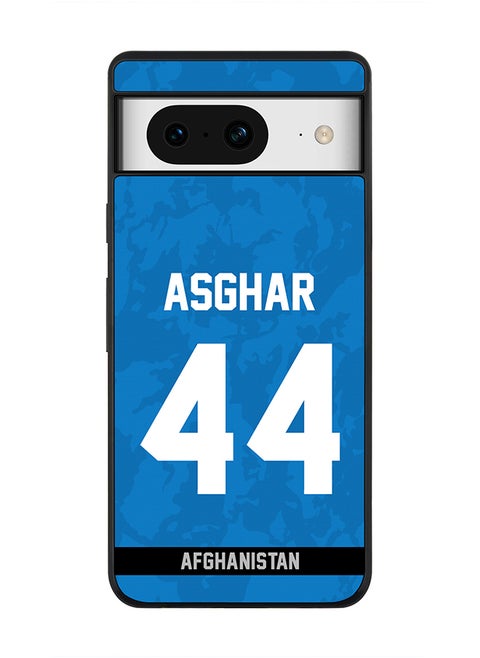 Rugged Black Edge case for Google Pixel 8, Custom Slim fit Flexible Anti Drop Thin Phone Case Cover - Team Afghanistan Asghar Afghan, Jersey No 44