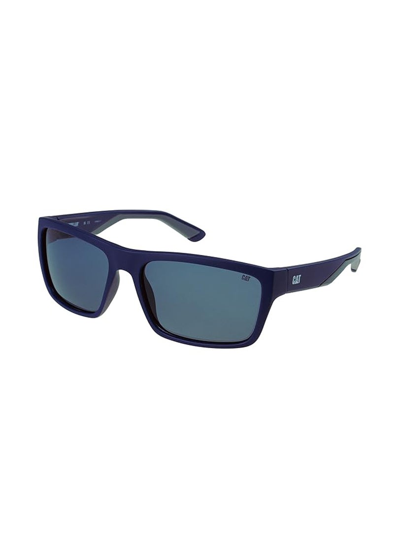 CAT Men CTS-8021 Polarized Square Front Sunglasses Blue 61 mm - Image 1