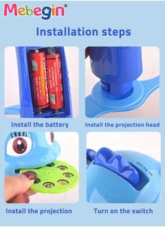 MEBEGIN Kids Projection Drawing Table, Erasable Graffiti Board, Writing and Painting Set with Drawing Book, 12 Colored Pens 24 Projection Patterns, Drawing Supplies, Early Educational Drawing Toys, 3 AA Batteries Required(Not Included)  - Image 5