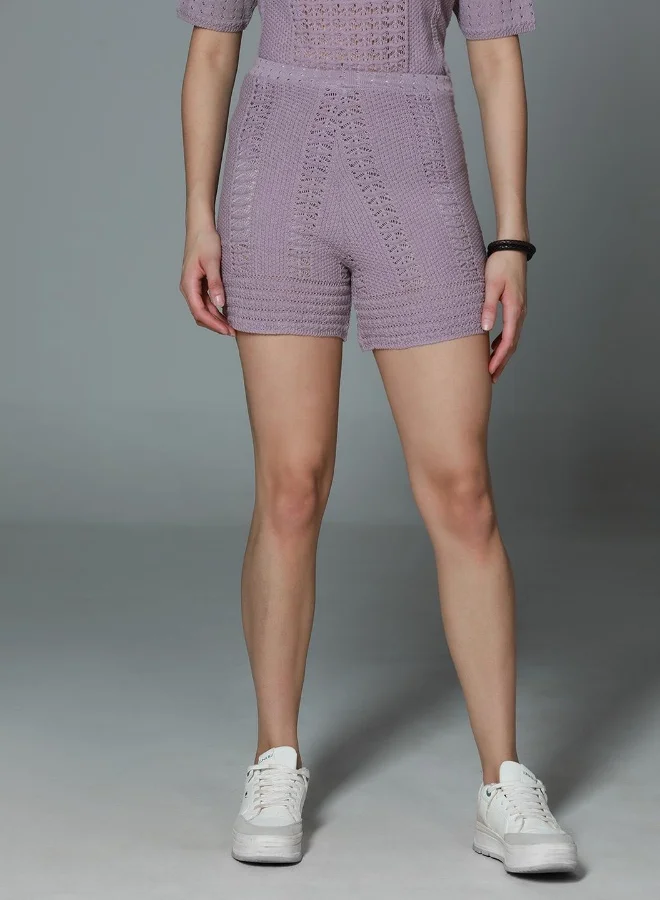 HIGH STAR Women’s Regular Fit Lavender Co-ord – Elegant and Casual