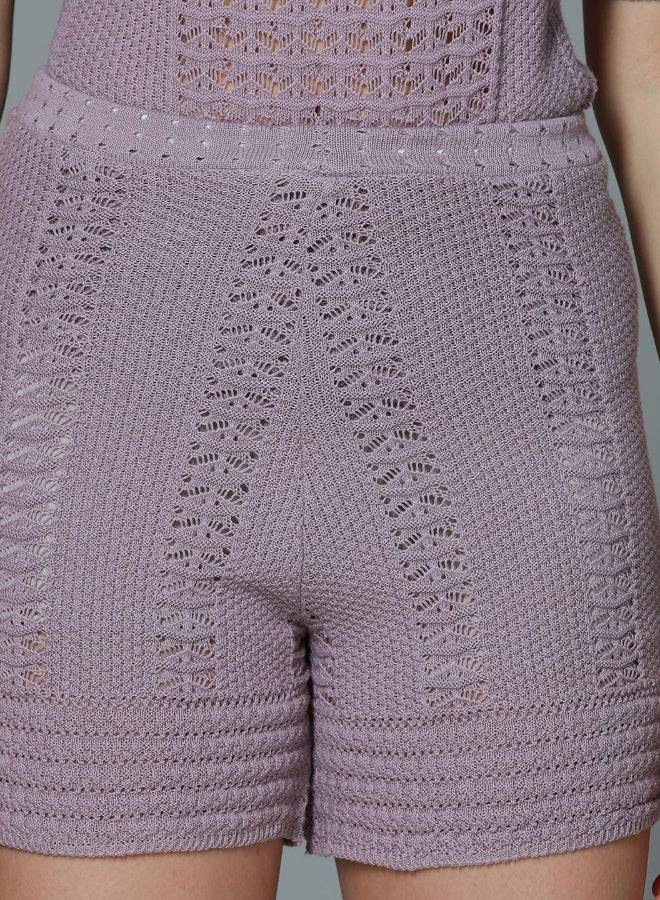 هاي ستار طقم نسائي بنفسجي بقصة عادية - أنيق وكاجوال - Image 5