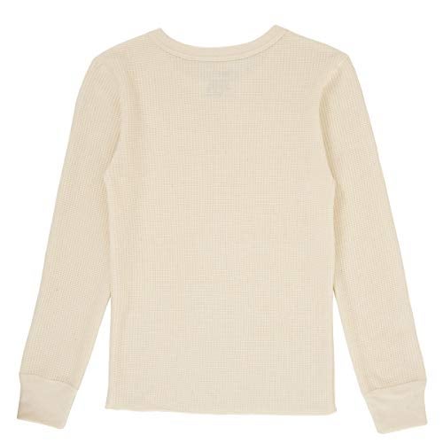 Fruit of the Loom boys Premium 2-pack Thermal Waffle Crew Base Layer Top, Black/Natural, 4 5 US - Image 4