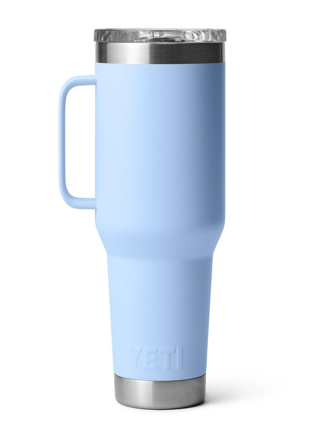 يتي كوب سفر YETI Rambler سعة 30 أونصة، مصنوع من الفولاذ المقاوم للصدأ، معزول بالفراغ مع غطاء Stronghold، أزرق سماوي كبير - Image 4