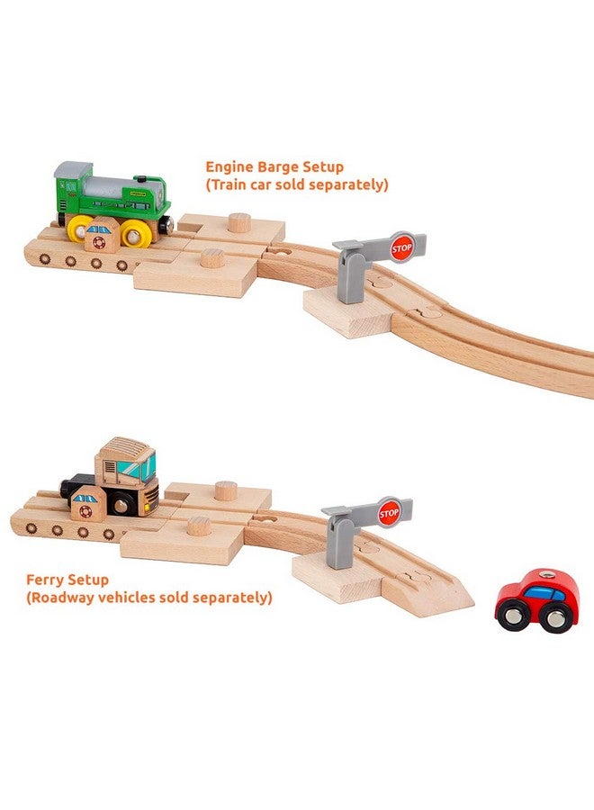 Orbrium Orbrium Toys 68 Pcs Wooden Train Track Expansion Pack Compatible with Thomas Wooden Train, Brio, Thomas The Tank Engine (68 Pcs)  - Image 3
