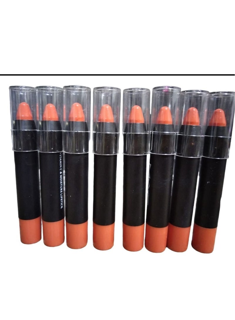 Generic Lip Stick 8 Colors Set for Girls With Lip Balm And Protection From Cracks  - Image 1