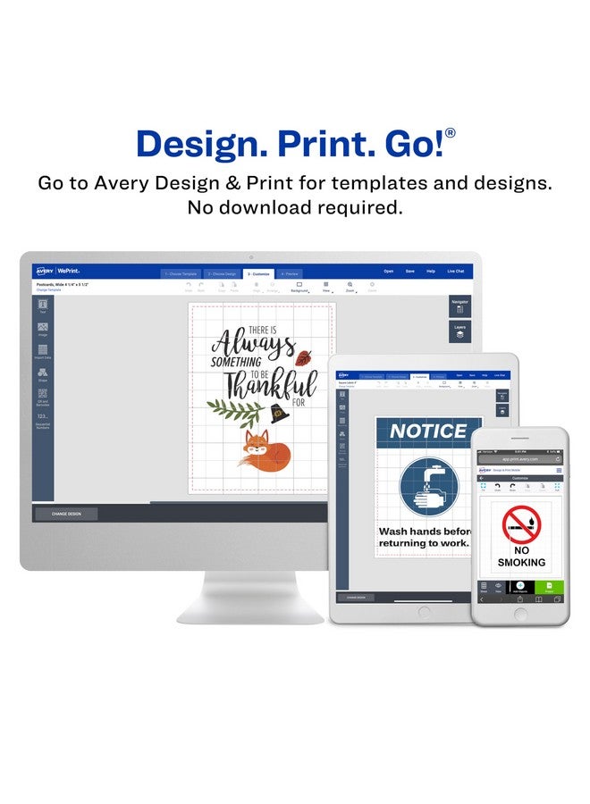 افيري ملصقات شحن قابلة للطباعة بحجم 8.5 بوصة × 11 بوصة، بيضاء، 25 ملصقًا بريديًا فارغًا (8165) - Image 5